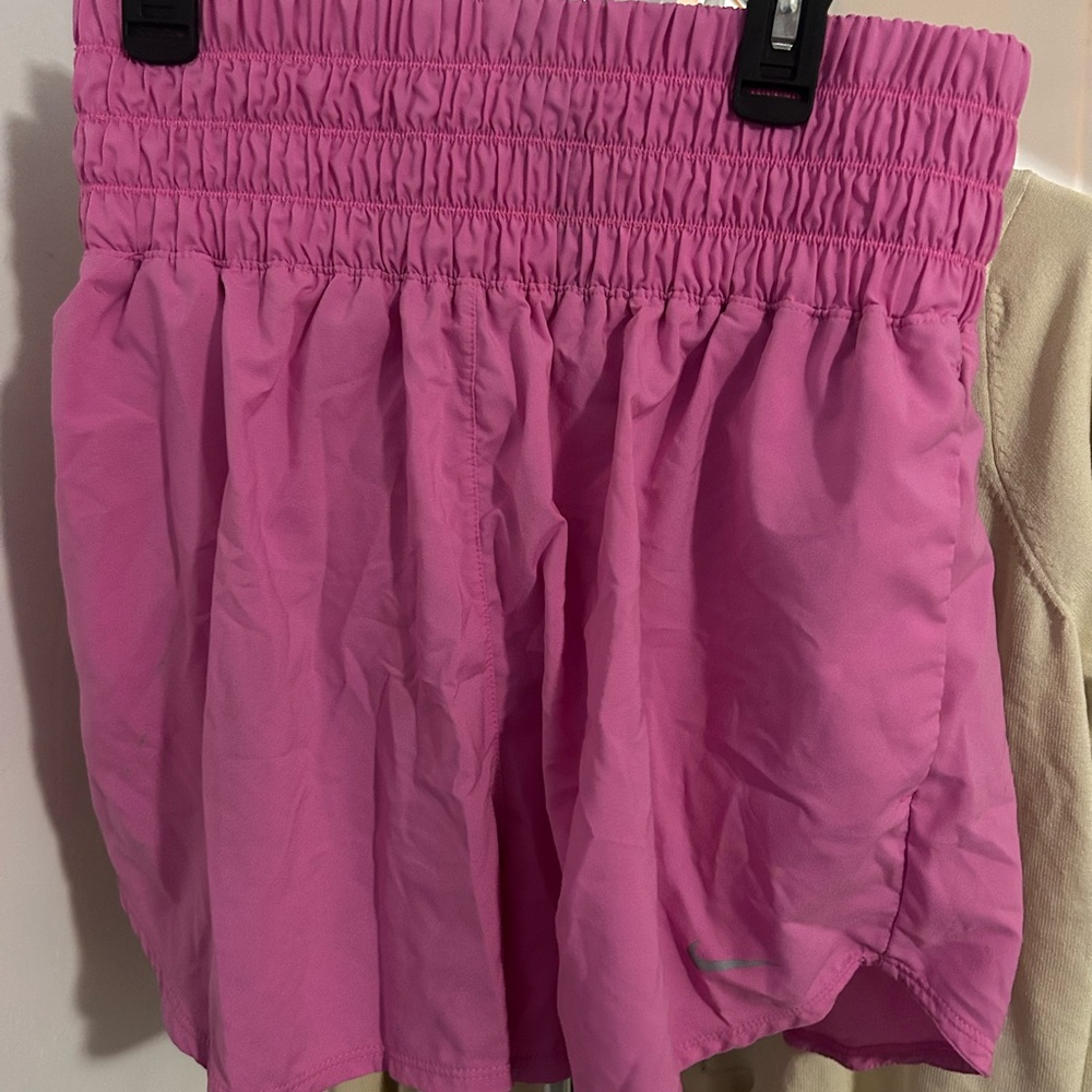 Nike Women’s Pink Athletic Shorts - Elastic Waist